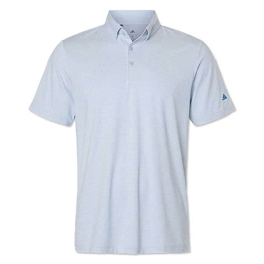 Adidas Ultimate365 Pencil Stripe Climacool Recycled Polo - Printed