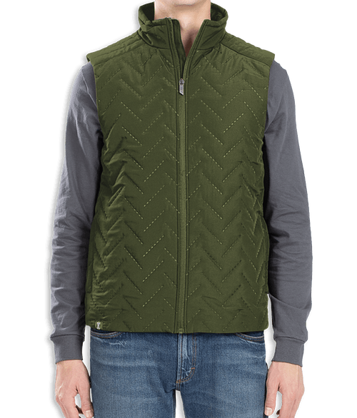 Holloway Repreve Recycled Quilted Vest in Olive