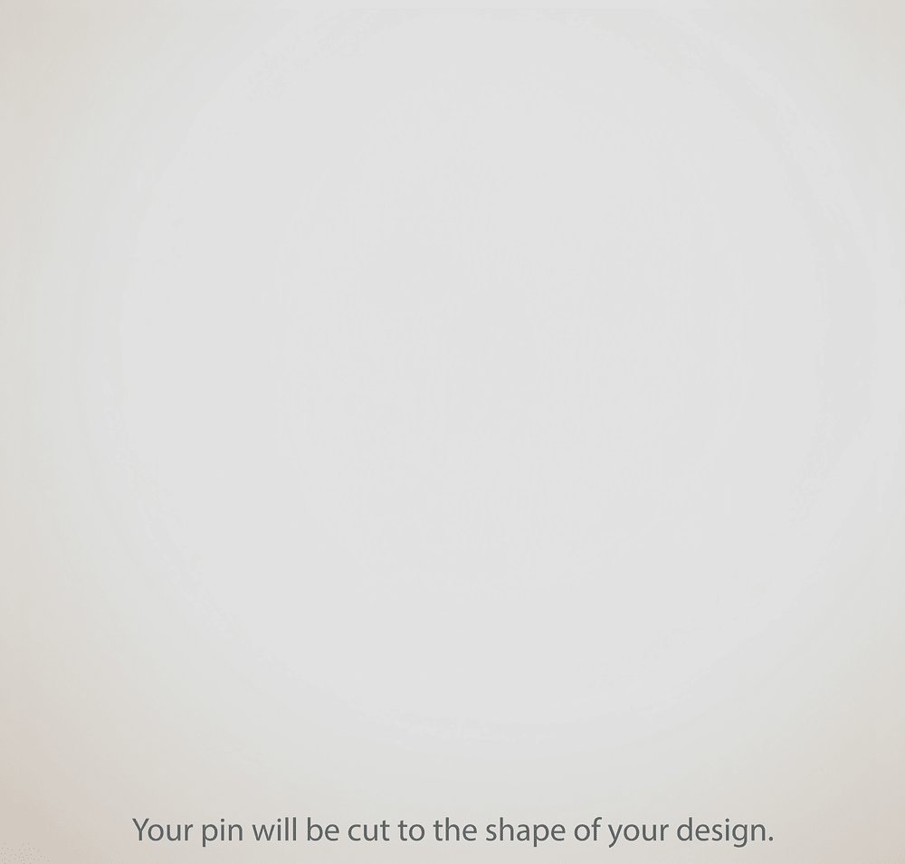 Full Color 1" Die Cut Lapel Pin-default