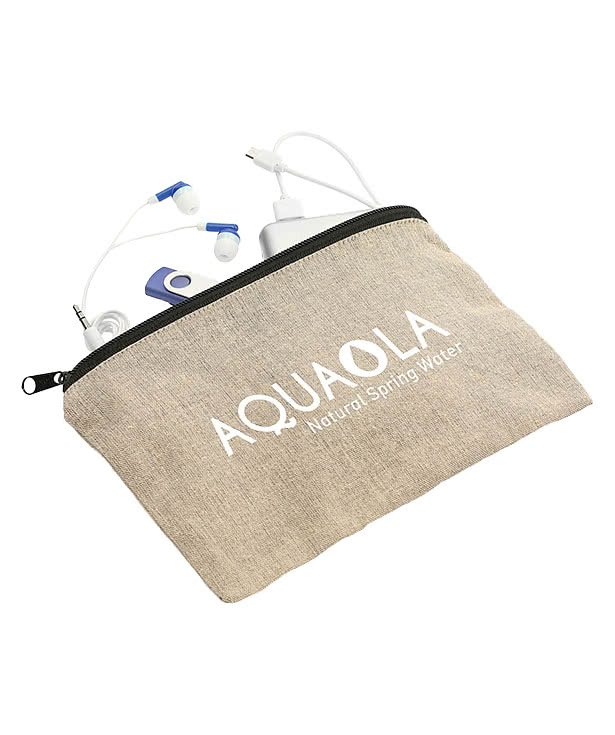 Full Color Recycled Cotton Twill Pouch