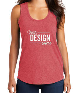 District Women's Tri-Blend Racerback Tank - Color: Red Frost