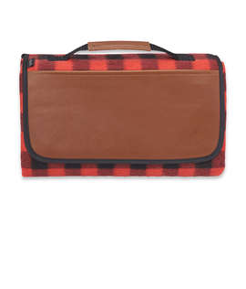 Debossed Field & Co. Buffalo Check Picnic Blanket - Color: Black / Red