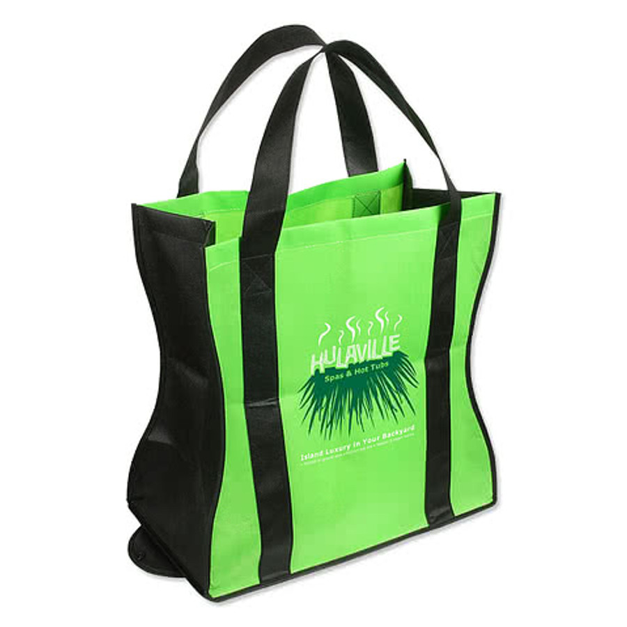 Wave Rider Non-Woven Folding Tote Bag