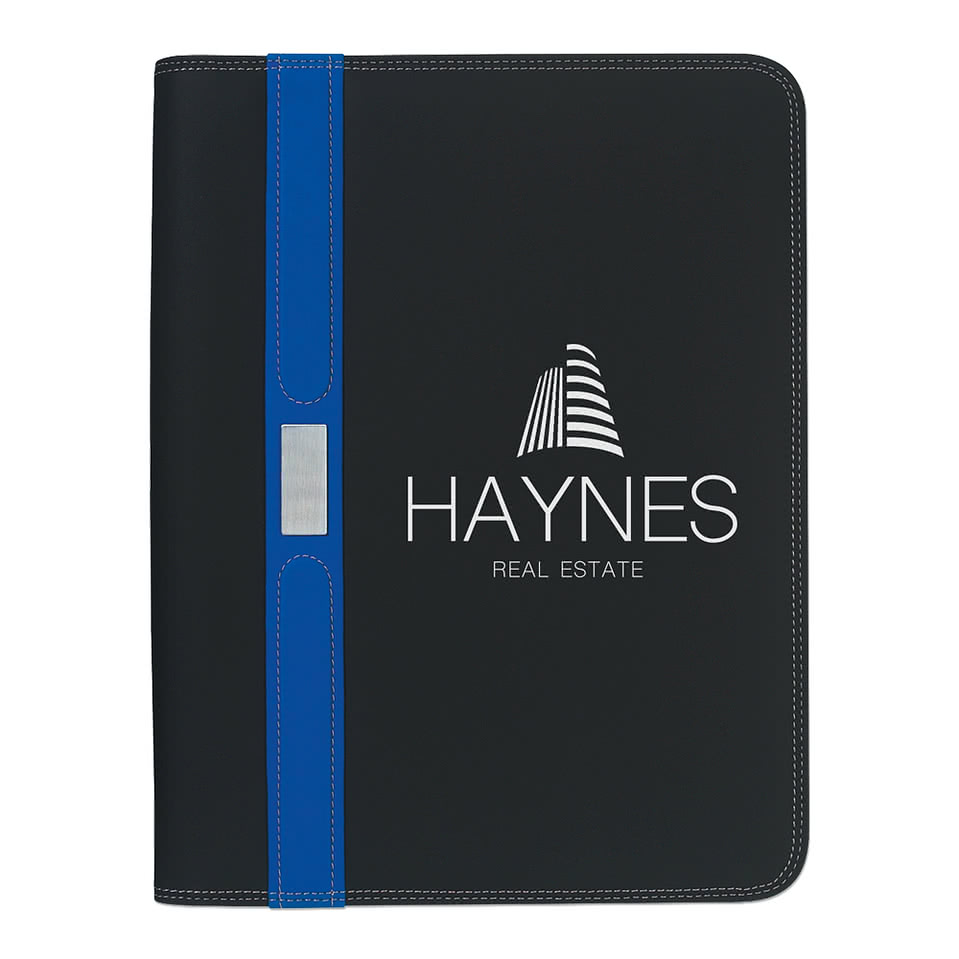Contemporary Zippered Padfolio
