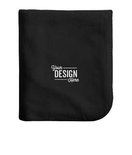 Alpine Fleece Throw Blanket - Color: Black