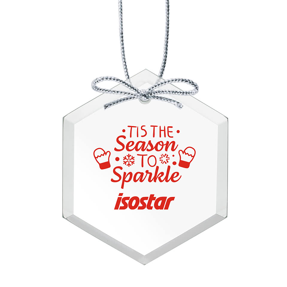Crystal Hexagon Ornament