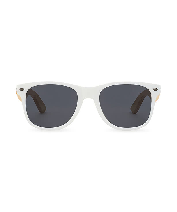 CapeShades Recycled Bamboo Sunglasses White Frame