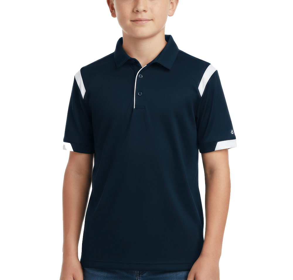 Badger Sport Youth On the Rise Odor-Resistant Performance Polo-default