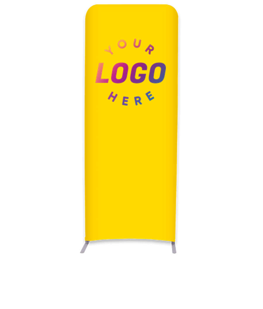 Full Color 36.5" x 91.25" Eurofit Straight Wall Display Kit in Athletic Gold