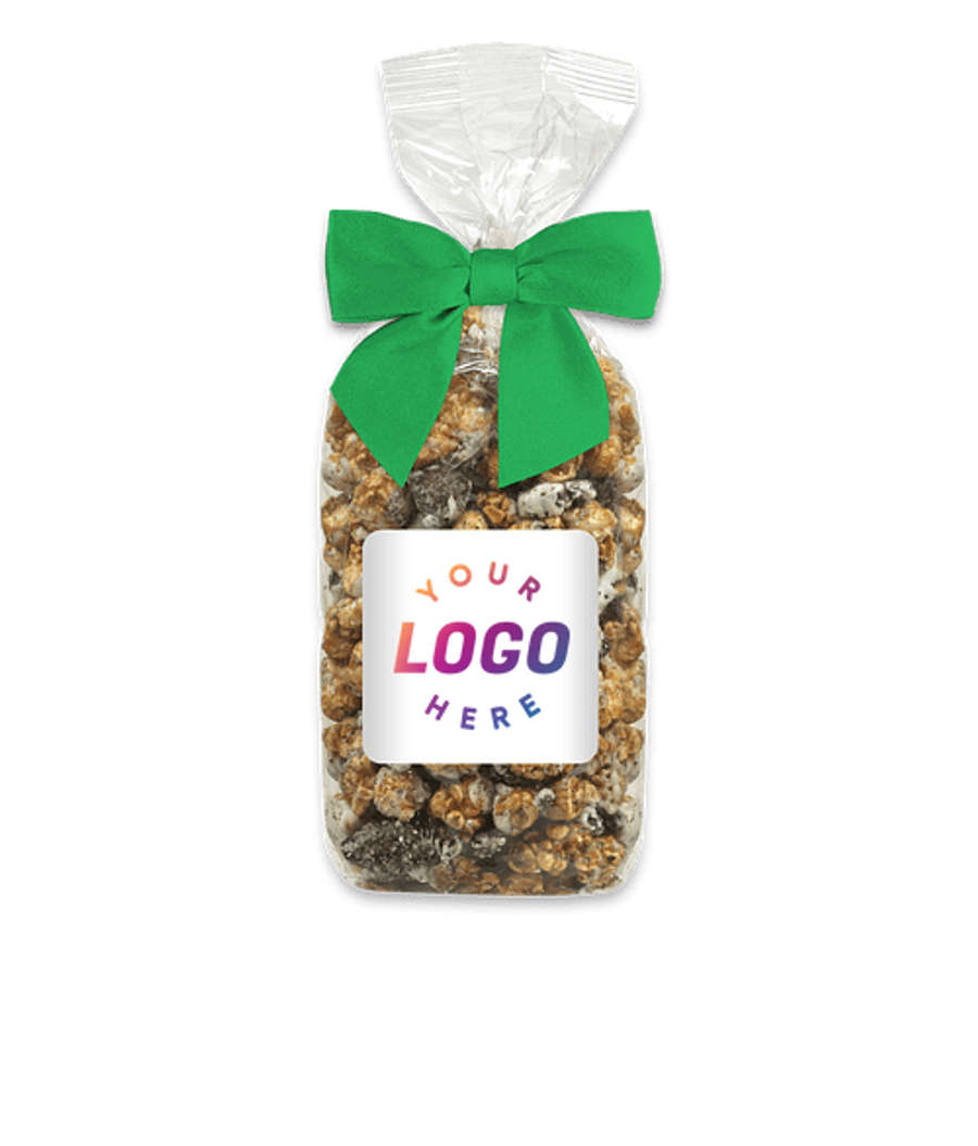 Full Color Cookies and Cream Gourmet Popcorn Gift Bag in Green