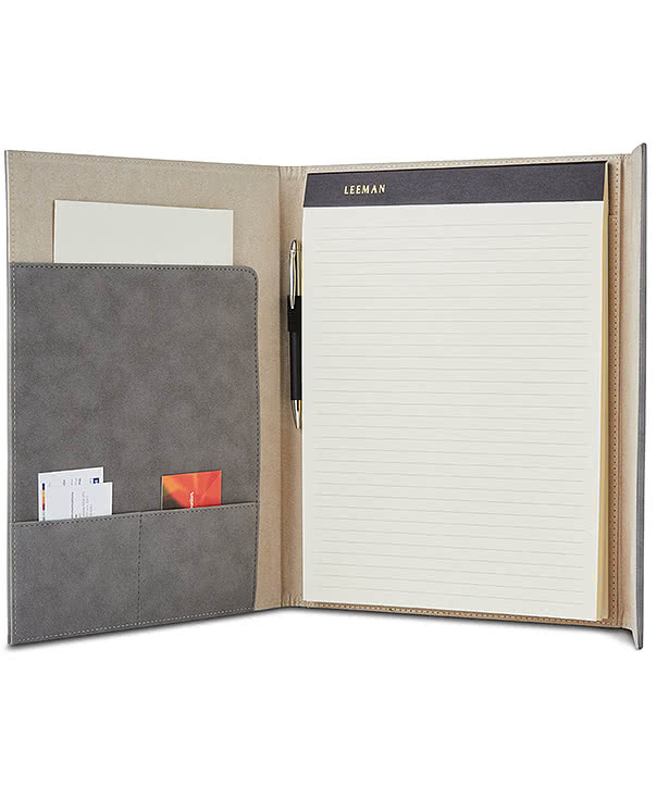 Debossed Leeman Nuba Executive Padfolio