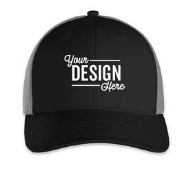 Outdoor Cap Low Profile Trucker Hat - Color: Black / Grey