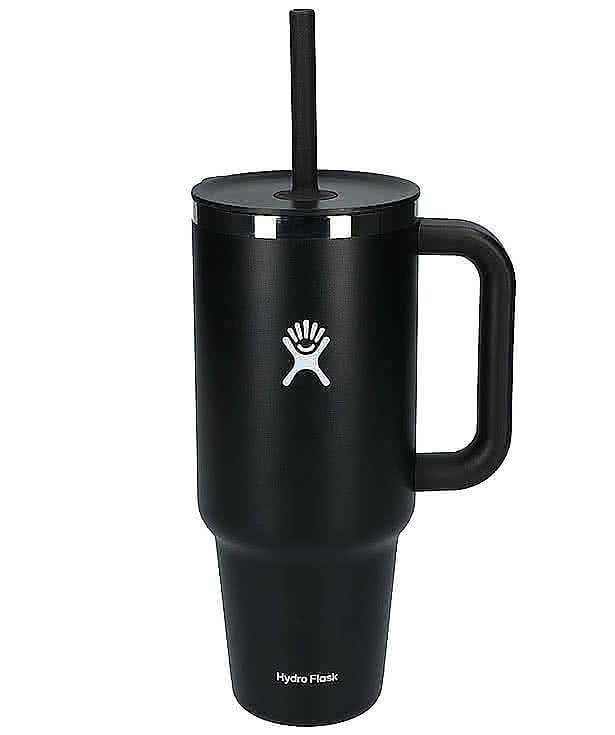 Hydro Flask All Around Travel Tumbler 40 oz. with Straw - Laser Engraved