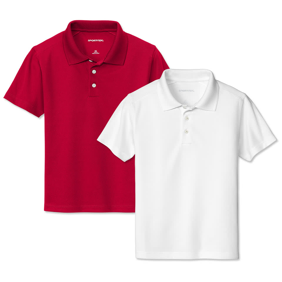Sport-Tek Youth UPF 50 Performance Micropique Polo