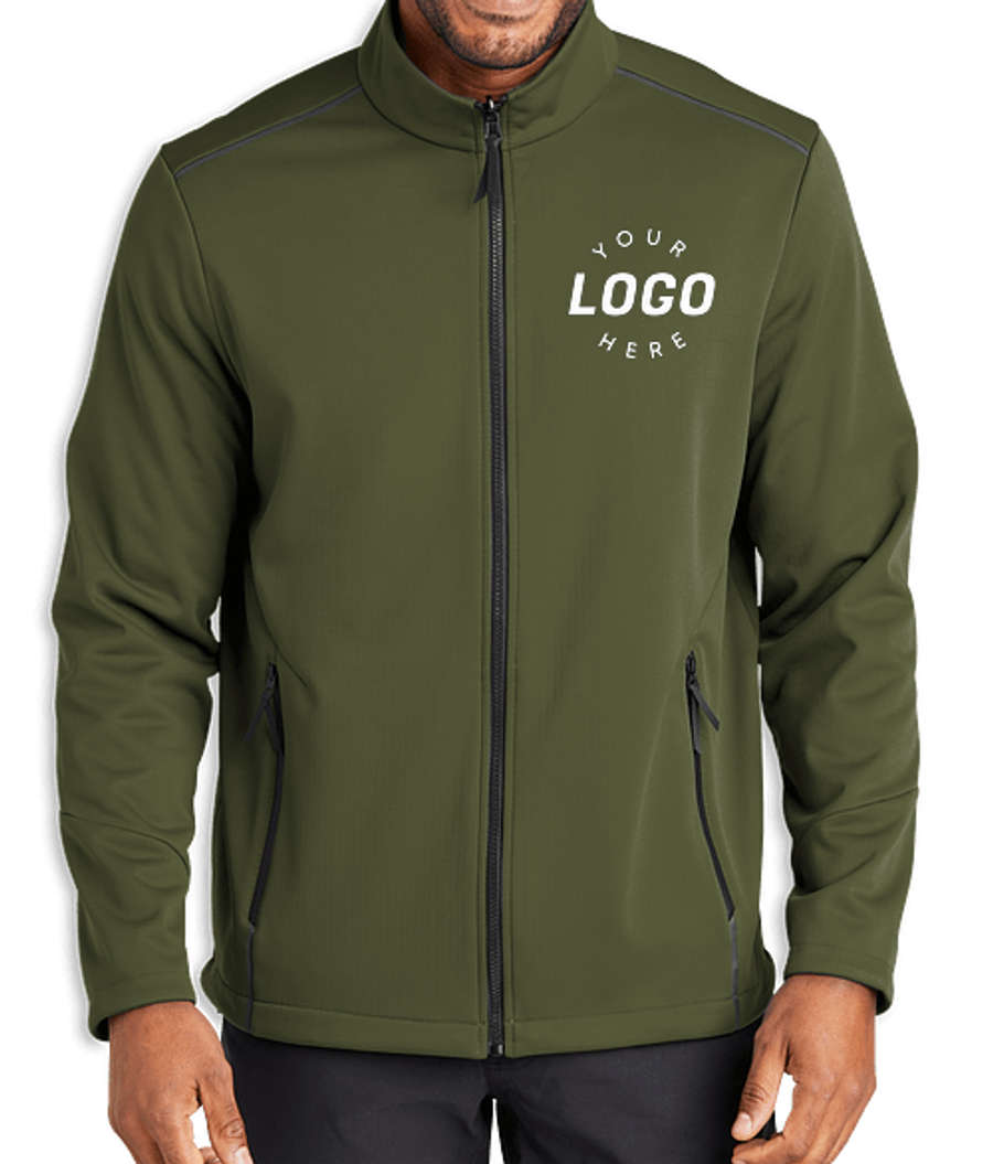 Port Authority Collective Tech Soft Shell Jacket - Printed in Olive Green