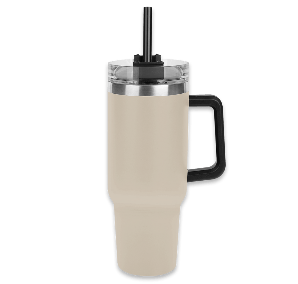 Laser Engraved 40 oz. Intrepid Stainless Steel Tumbler with Straw-default