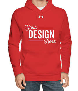 Under Armour Hustle Pullover Hoodie - Color: Red / White