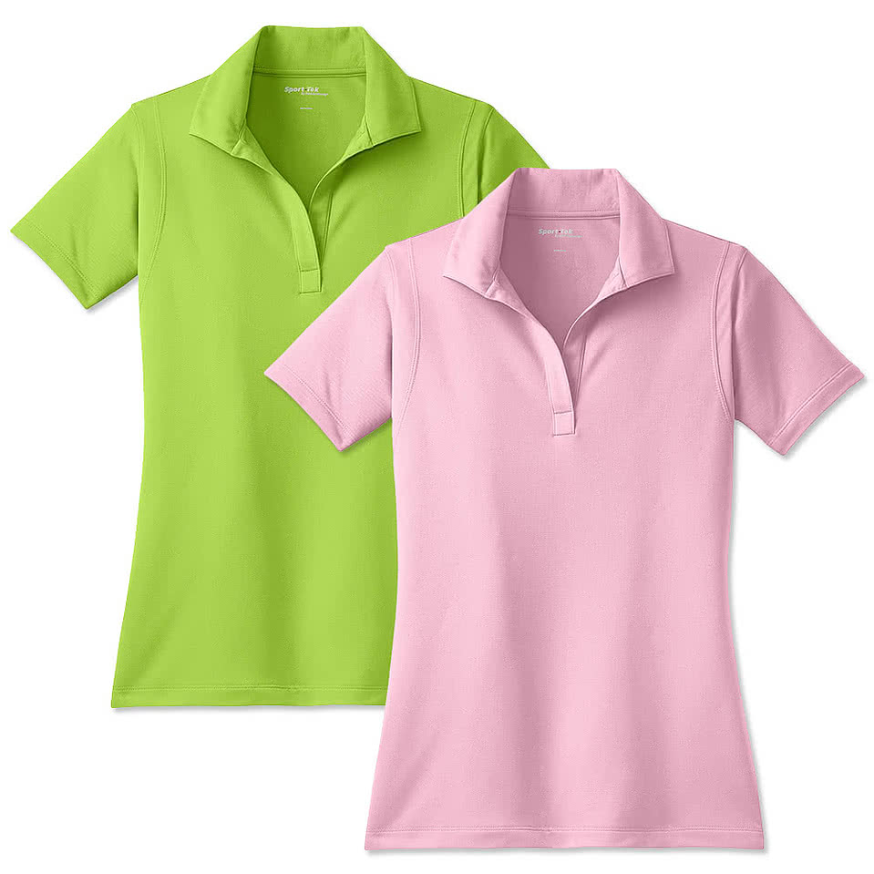 Sport-Tek Women's Sport-Wick Micro Pique Performance Polo - Printed