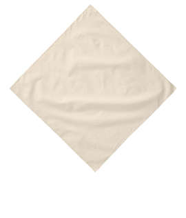 Augusta 100% Cotton Solid Bandana (Corner Design) - Color: Natural