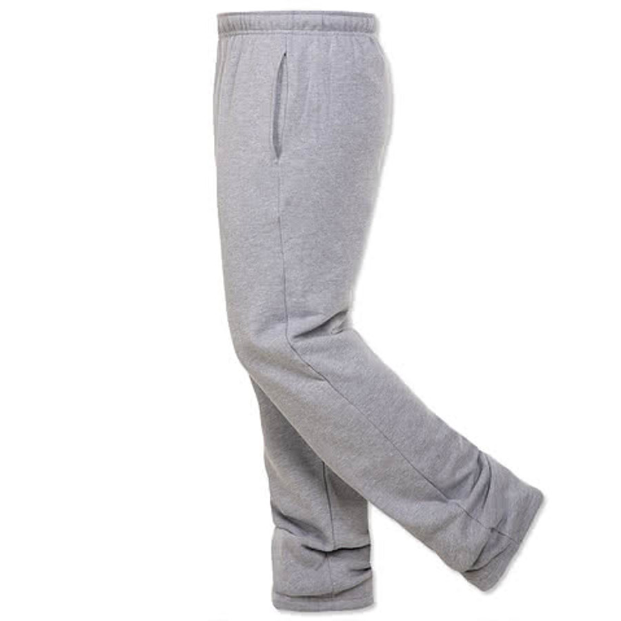 Bella + Canvas Sponge Fleece Open Bottom Sweatpants in Athletic Grey Heather