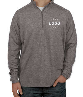 Sport-Tek Performance Half Zip Pullover - Color: Charcoal Grey Heather