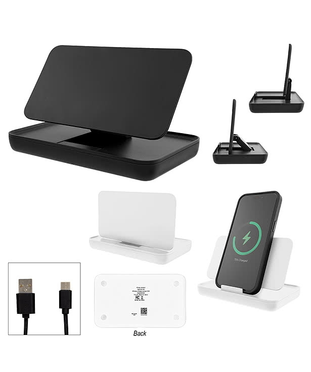 Recycled Folding Wireless Charger & Stand