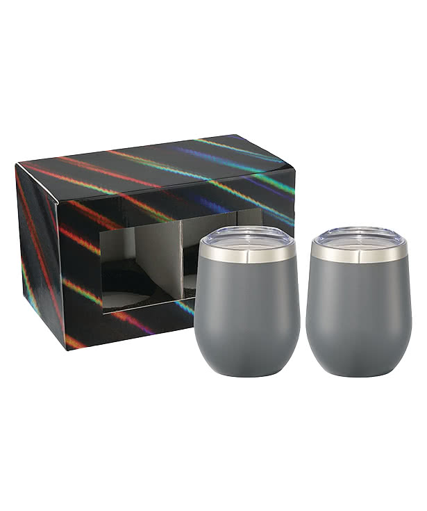 12 oz. Corzo Stainless Steel Tumbler (Set of 2)