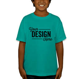Canada - Gildan Youth DryBlend 50/50 T-shirt - Color: Jade Dome