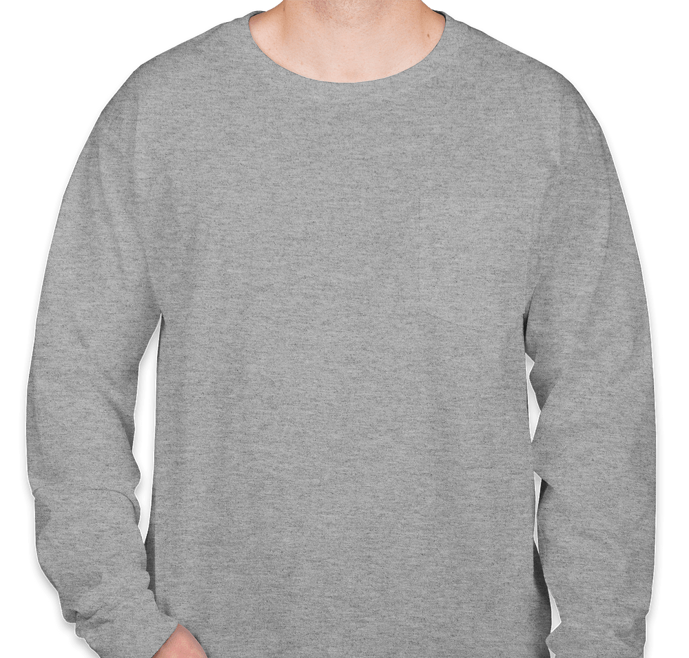 Hanes X-Temp Workwear Long Sleeve Pocket T-shirt - Embroidered-default