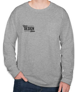 Hanes Workwear Long Sleeve Pocket T-shirt - Embroidered