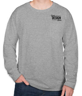 Hanes Workwear Long Sleeve Pocket T-shirt - Screen Printed