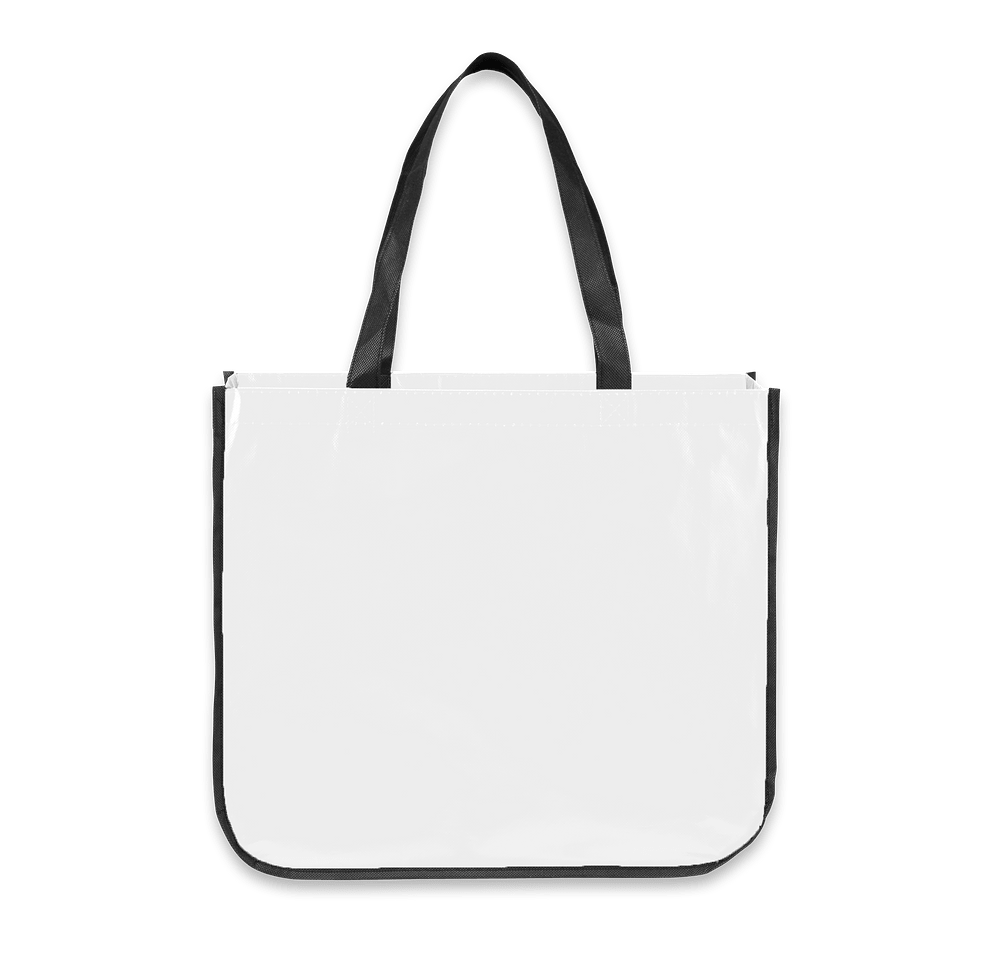 Medium Laminated Shopper Tote Bag-default