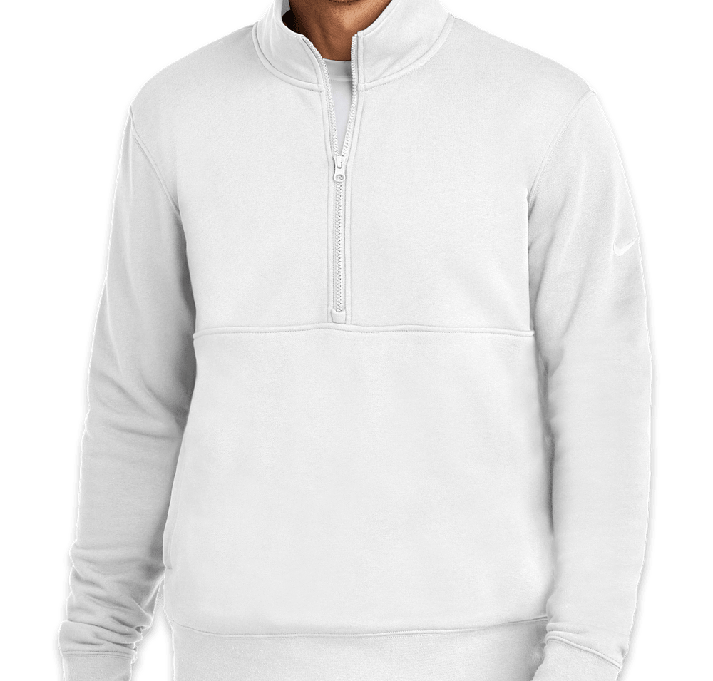 Nike Club Swoosh Sleeve Quarter Zip Sweatshirt-default