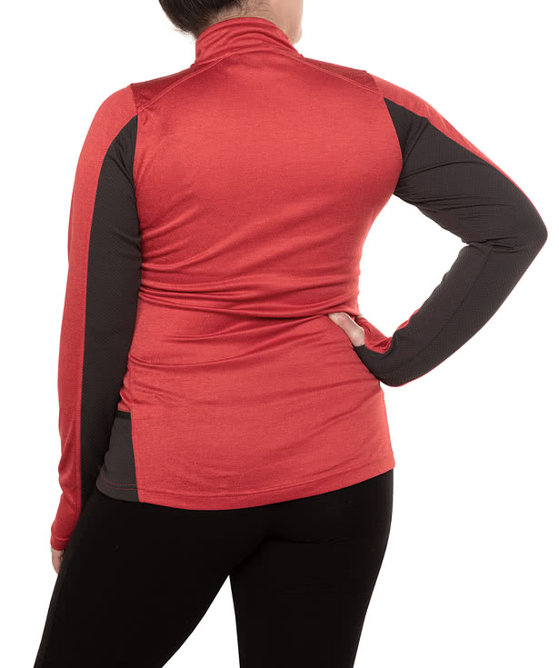 Reebok Women's Crossover Quarter Zip Performance Shirt