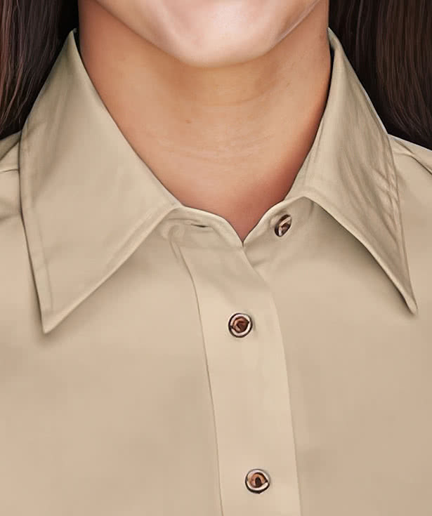 Harriton Women's Easy Blend Long Sleeve Twill Dress Shirt