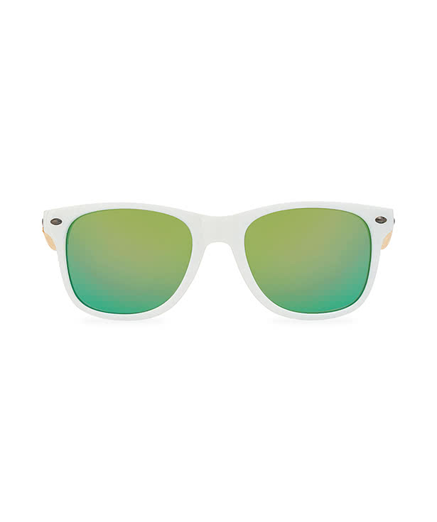 CapeShades Recycled Bamboo Sunglasses White Frame