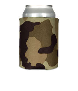 Foldable Can Cooler - Color: Tan Camo
