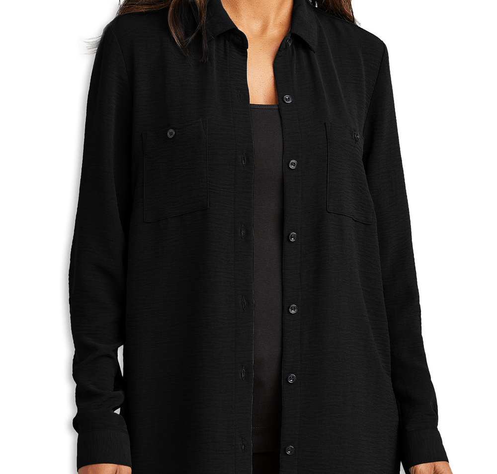 Port Authority Women's Textured Crepe Long Tunic-default