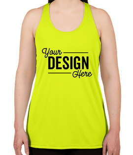 Badger Women's Performance Racerback Tank - Color: Safety Yellow