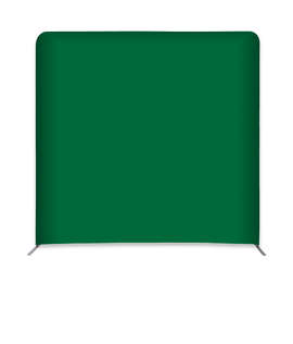 Full Color 98" x 91.25" Eurofit Straight Wall Display Kit - Color: Forest Green