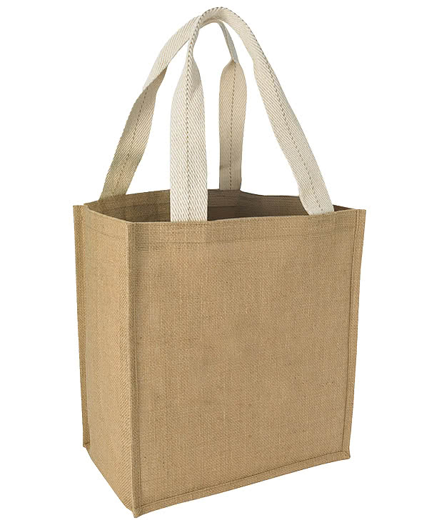 Medium Jute Grocery Tote Bag