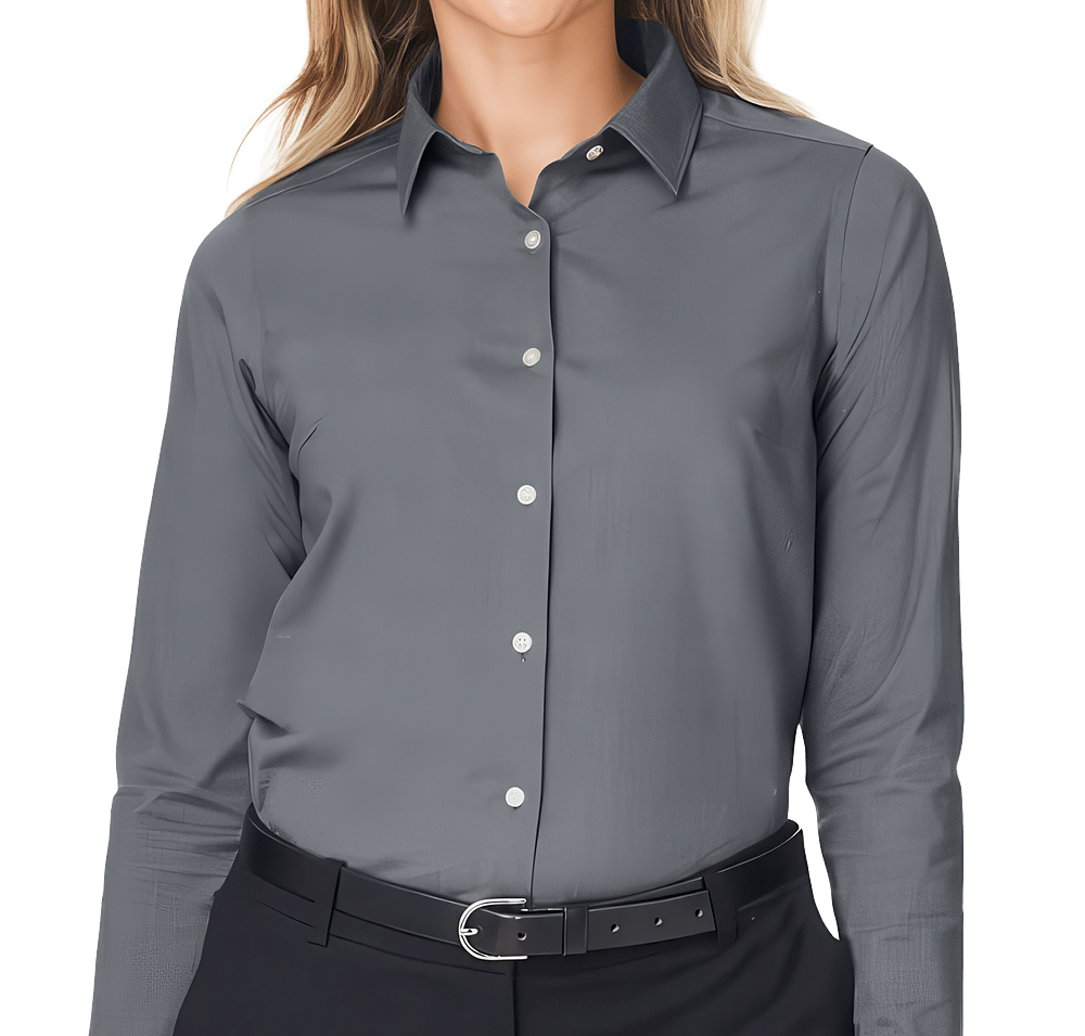 Devon & Jones Women's CrownLux Spencer Poplin Performance Dress Shirt - Printed-default
