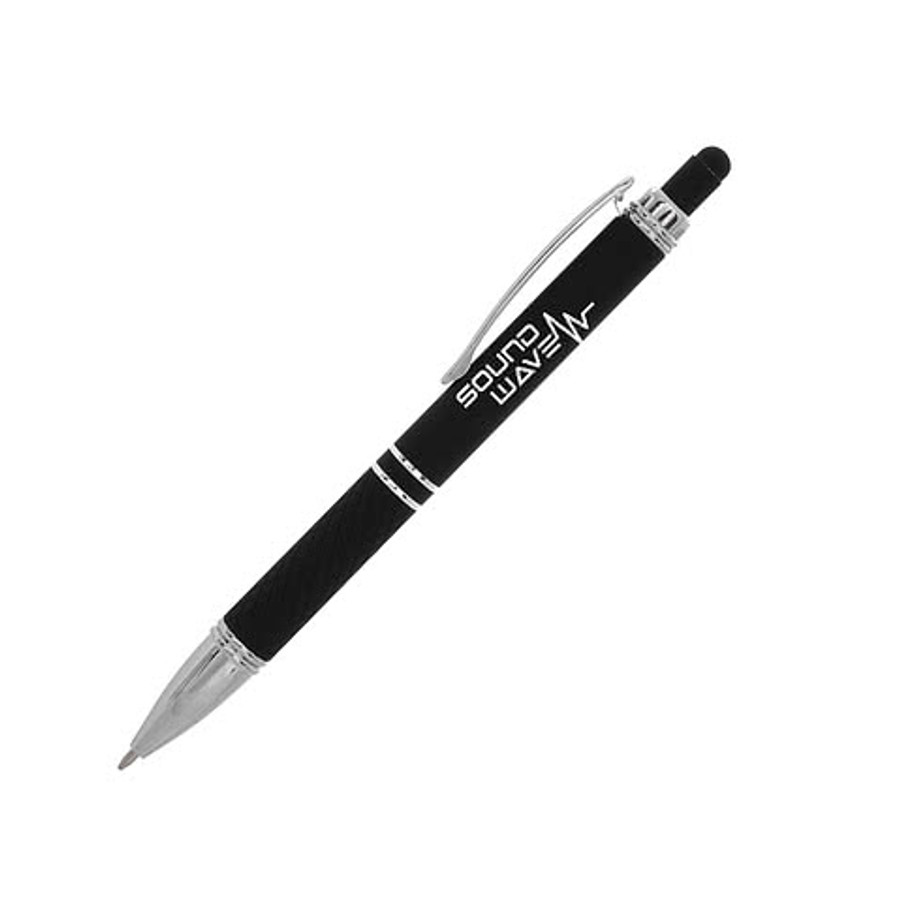 Quilted Stylus Pen (black ink) in Black