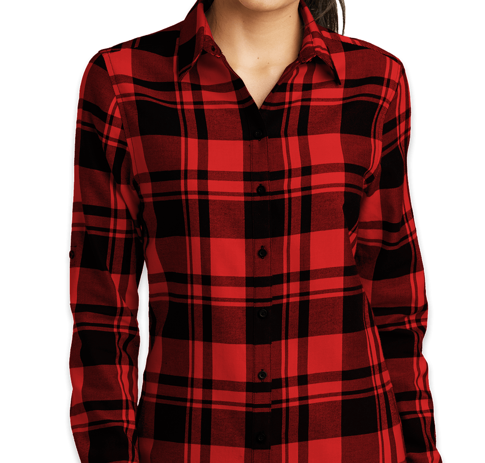 Port Authority Women's Plaid Flannel Shirt-default