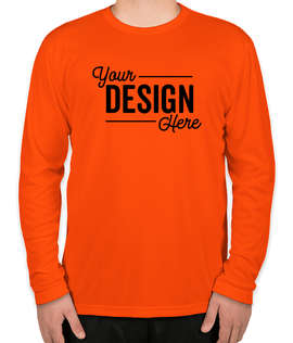 Sport-Tek Tall Competitor Long Sleeve Performance Shirt - Color: Neon Orange