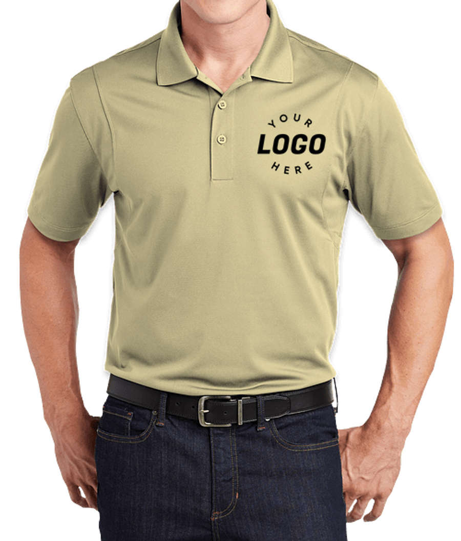 Sport-Tek Sport-Wick Micro Pique Performance Polo - Printed in Vegas Gold