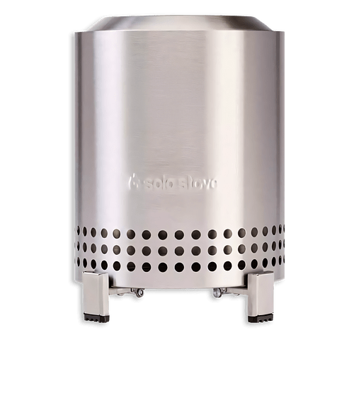 Laser Engraved Solo Stove Mesa Tabletop Smokeless Fire Pit in Silver