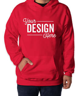 Hanes Perfect Midweight Pullover Hoodie - Color: Athletic Red