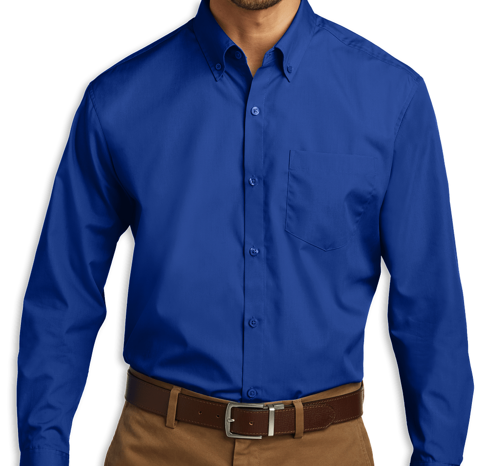 Port Authority Carefree Poplin Dress Shirt - Embroidered-default