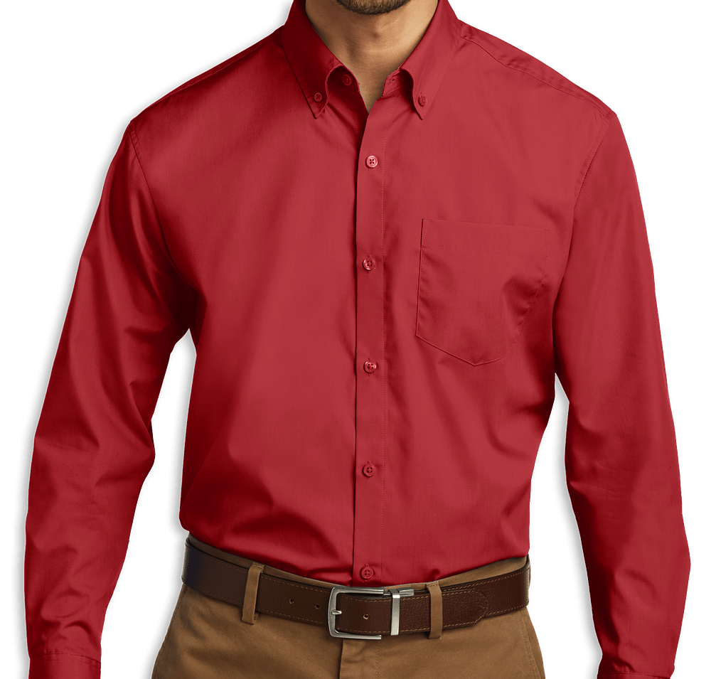 Port Authority Carefree Poplin Dress Shirt - Embroidered-default
